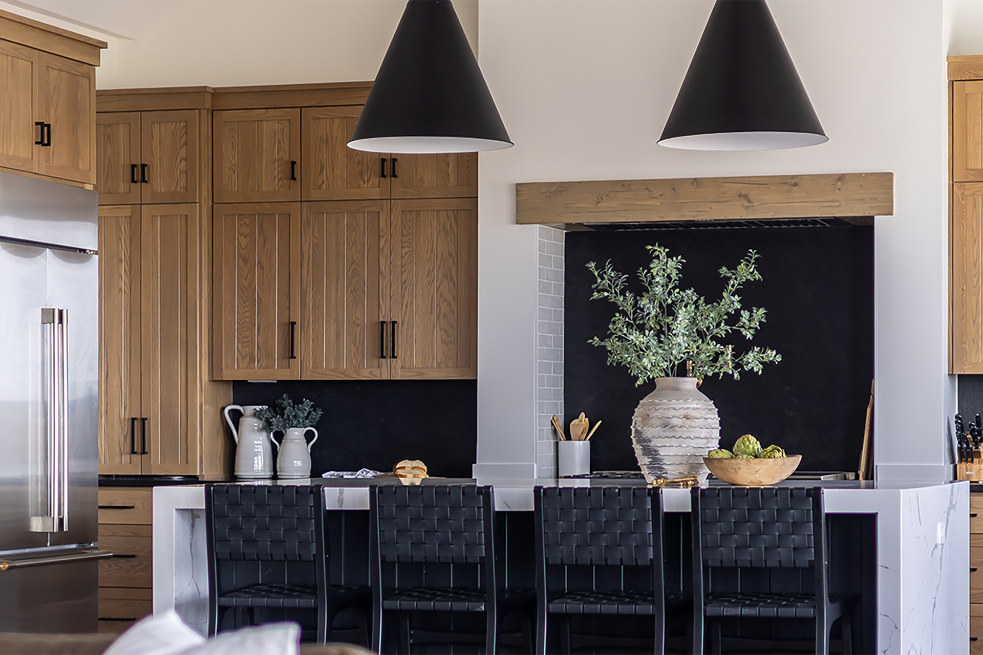 Finished interior space in Westlake Village remodel