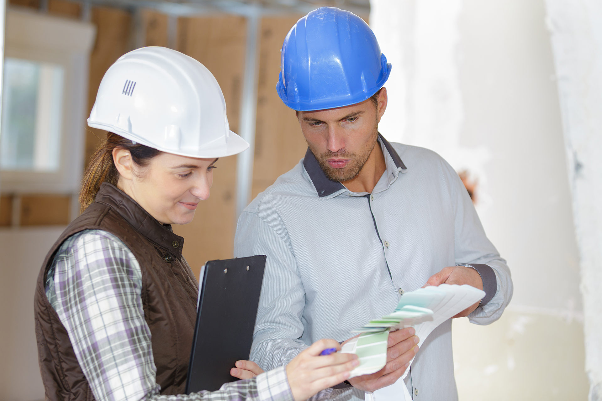 Architect team securing city construction permits